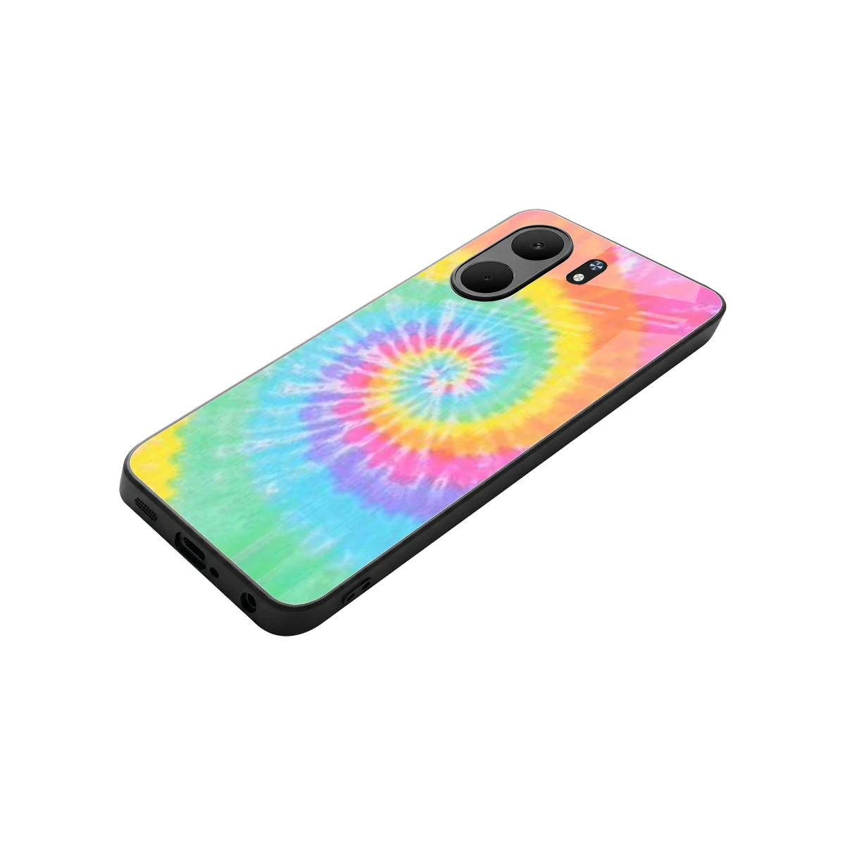 Rainbow stylish phone case for oppo a5x 5g | glossy glass and slim fit