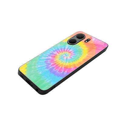 Rainbow stylish phone case for oppo a5x 5g | glossy glass and slim fit