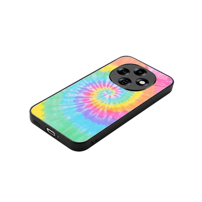 Rainbow stylish phone case for oppo f31 pro 5g | glossy glass and slim fit