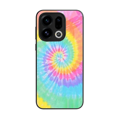 Rainbow back phone cover | glass case for oppo find x9
