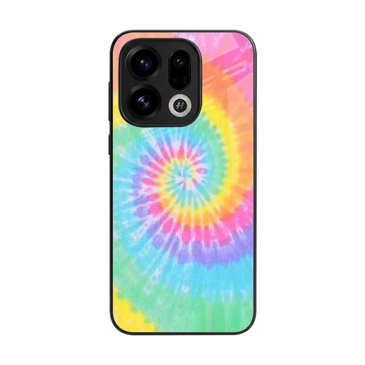 Rainbow back phone cover | glass case for oppo find x9