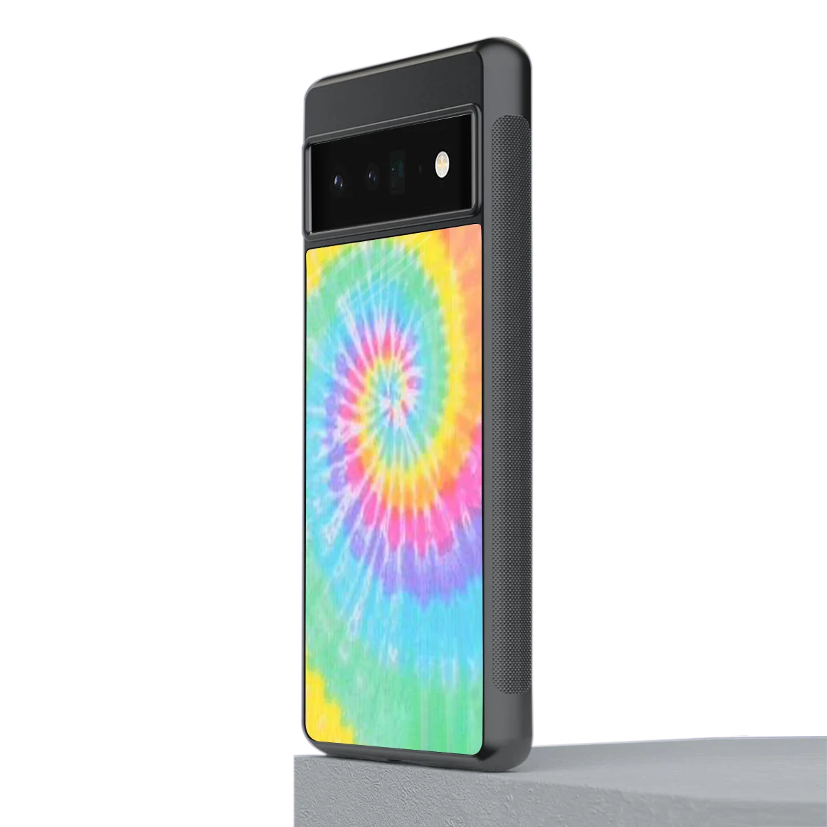 Rainbow stylish phone case for google pixel 6 pro | glossy glass and slim fit