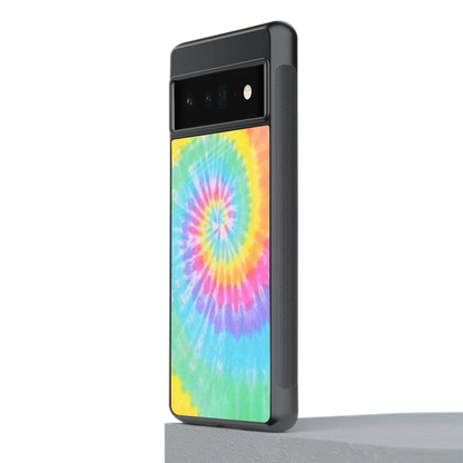 Rainbow stylish phone case for google pixel 6 pro | glossy glass and slim fit