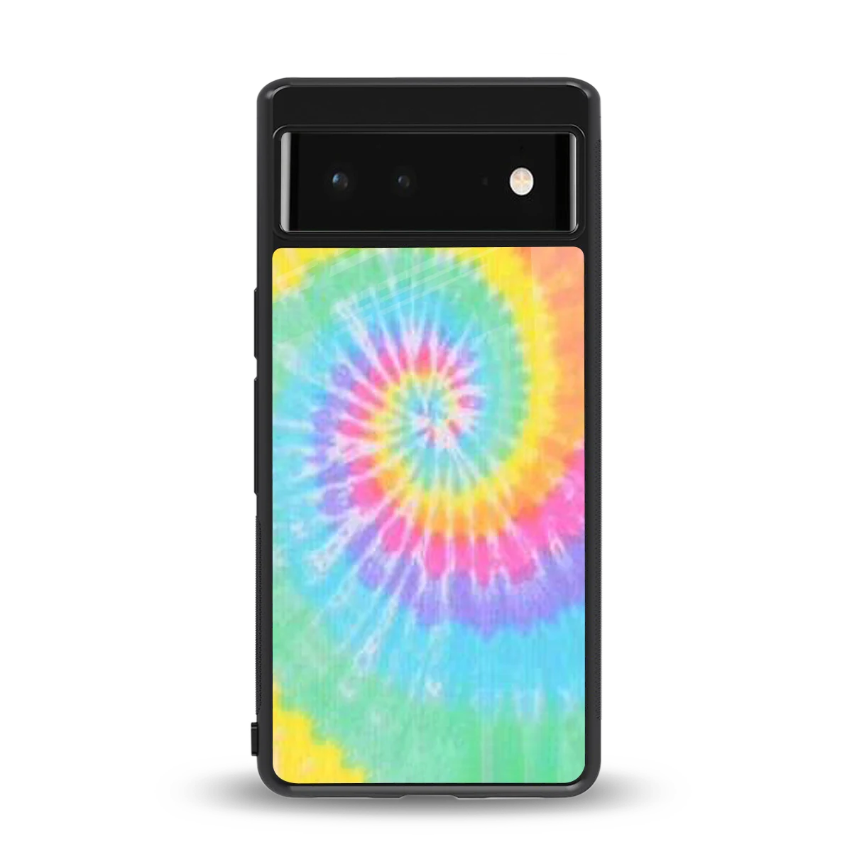 Rainbow back phone cover | glass case for google pixel 6a