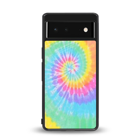 Rainbow back phone cover | glass case for google pixel 6a