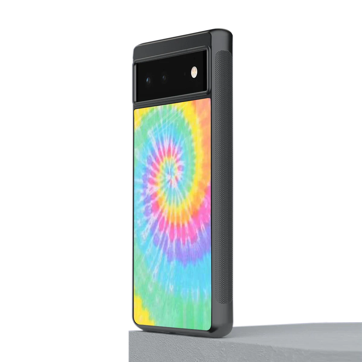 Rainbow stylish phone case for google pixel 6 | glossy glass and slim fit