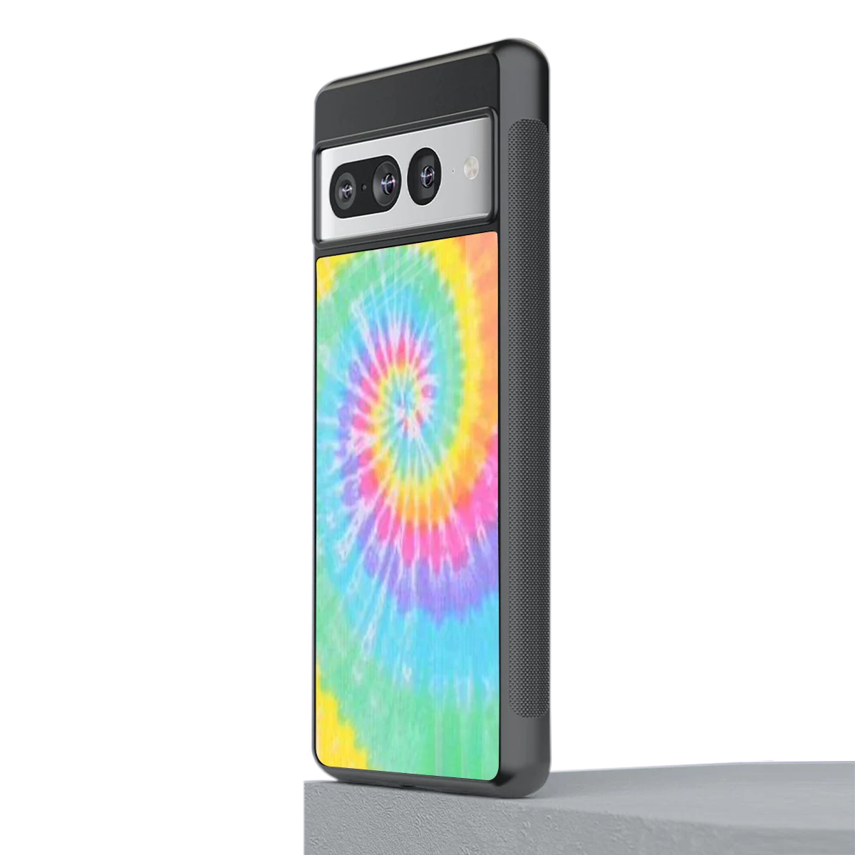 Rainbow stylish phone case for google pixel 7 pro | glossy glass and slim fit