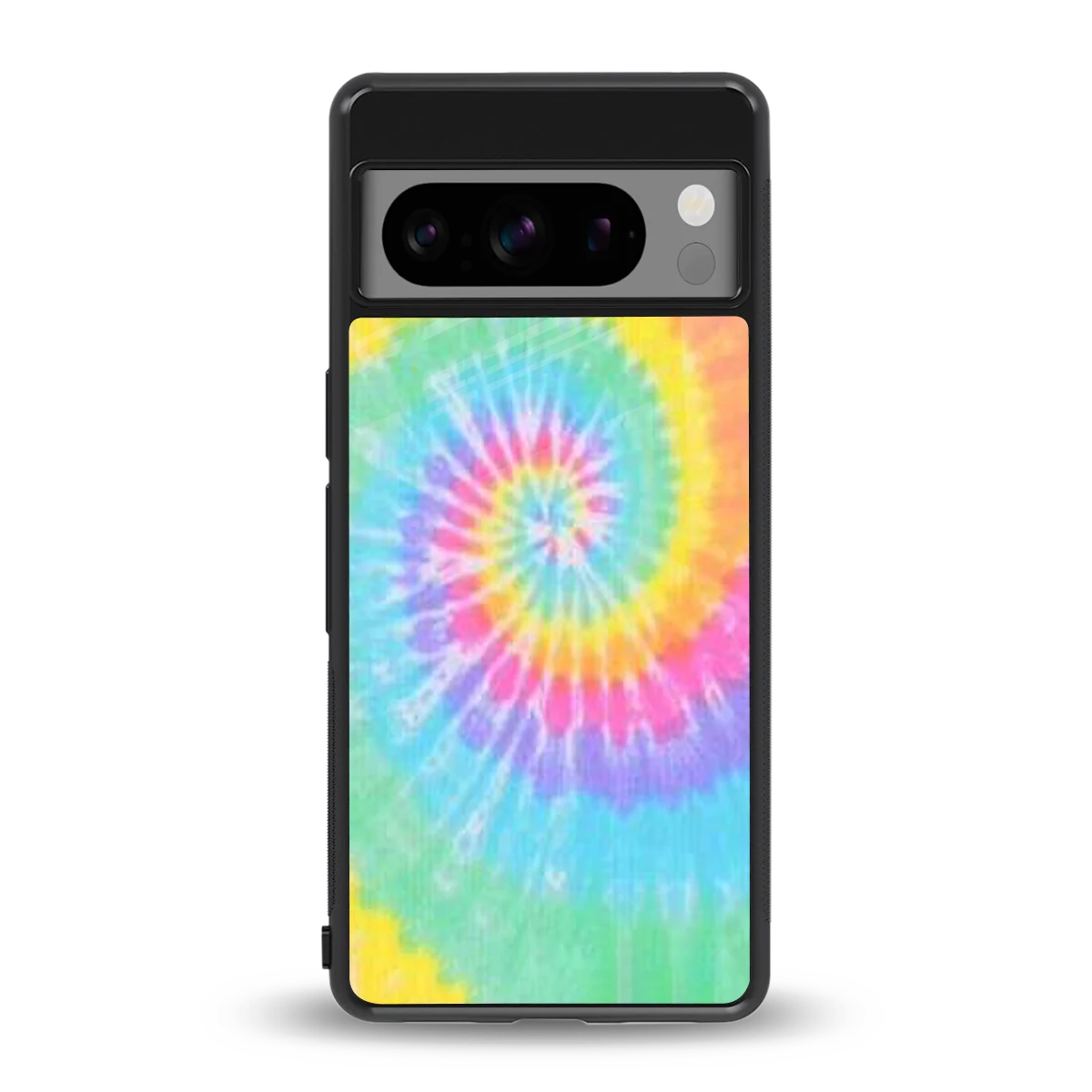 Rainbow back phone cover | glass case for google pixel 8 pro