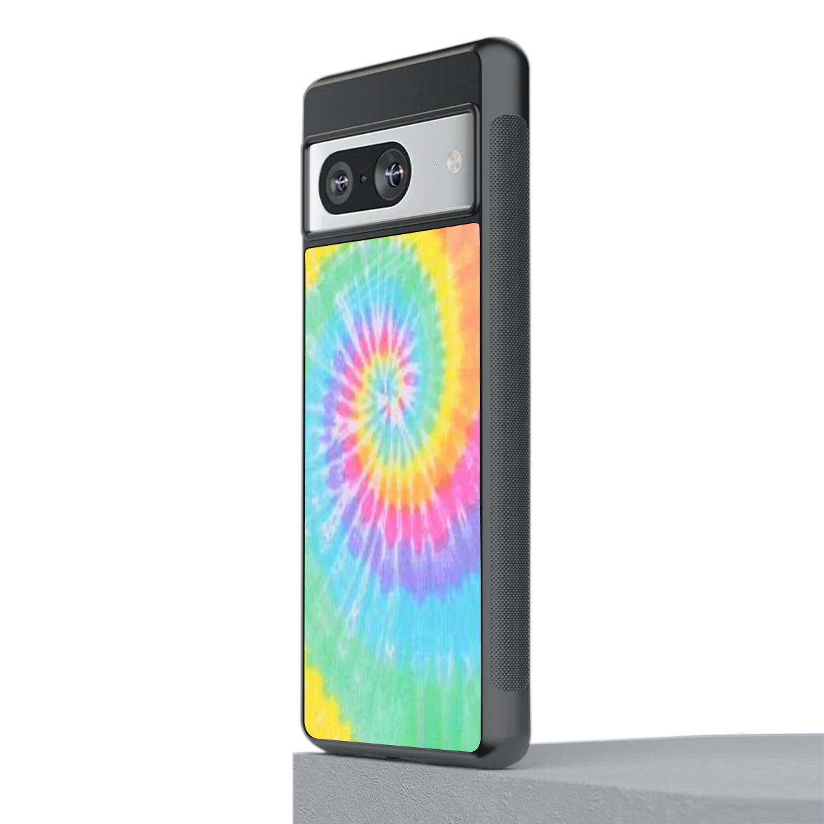 Rainbow stylish phone case for google pixel 8 | glossy glass and slim fit