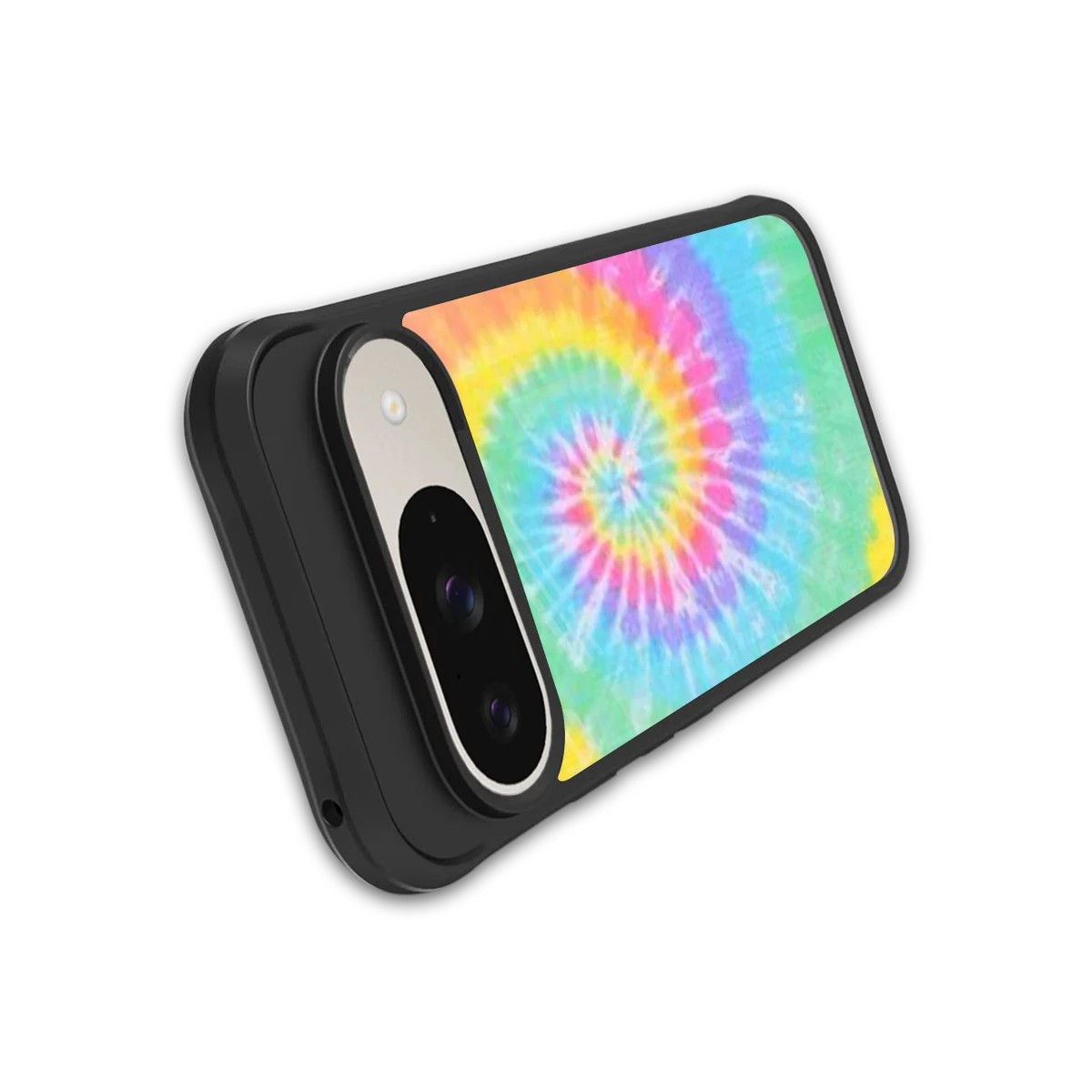 Rainbow stylish phone case for google pixel 9 | glossy glass and slim fit