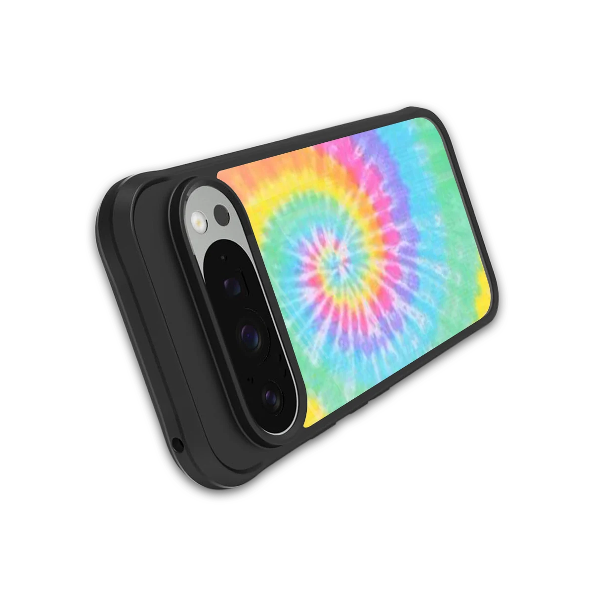 Rainbow stylish phone case for google pixel 9 pro xl | glossy glass and slim fit