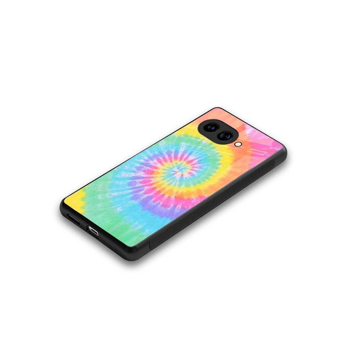 Rainbow stylish phone case for google pixel 10a | glossy glass and slim fit