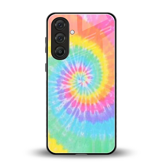 Rainbow back phone cover | glass case for samsung galaxy m35 5g