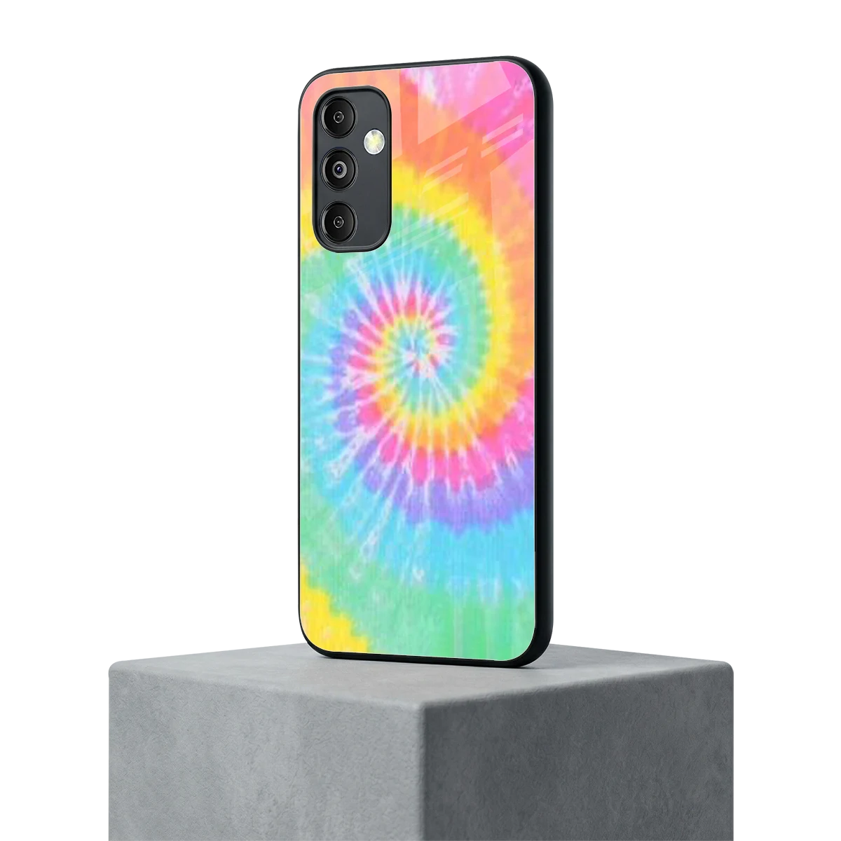Rainbow samsung galaxy m14 5g mobile cover | shockproof glass phone case