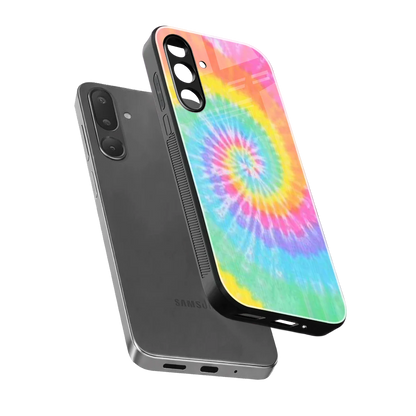 Rainbow sleek samsung galaxy m56 5g cover with tempered glass back and TPU edges