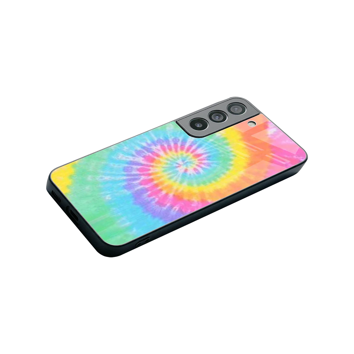 Rainbow stylish phone case for samsung galaxy s22 | glossy glass and slim fit