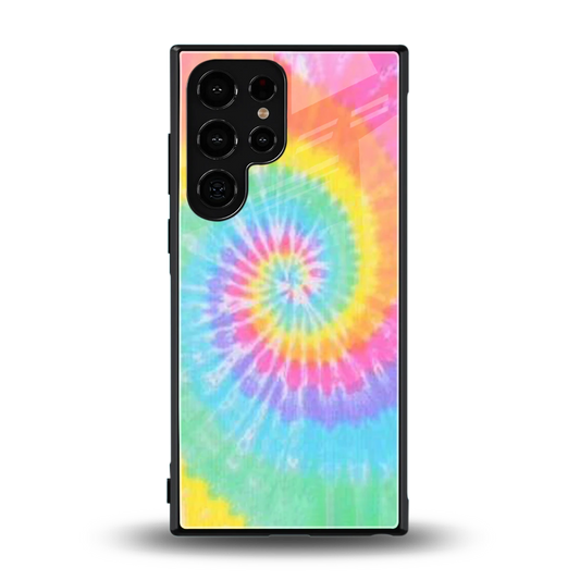 Rainbow back phone cover | glass case for samsung galaxy s24 ultra