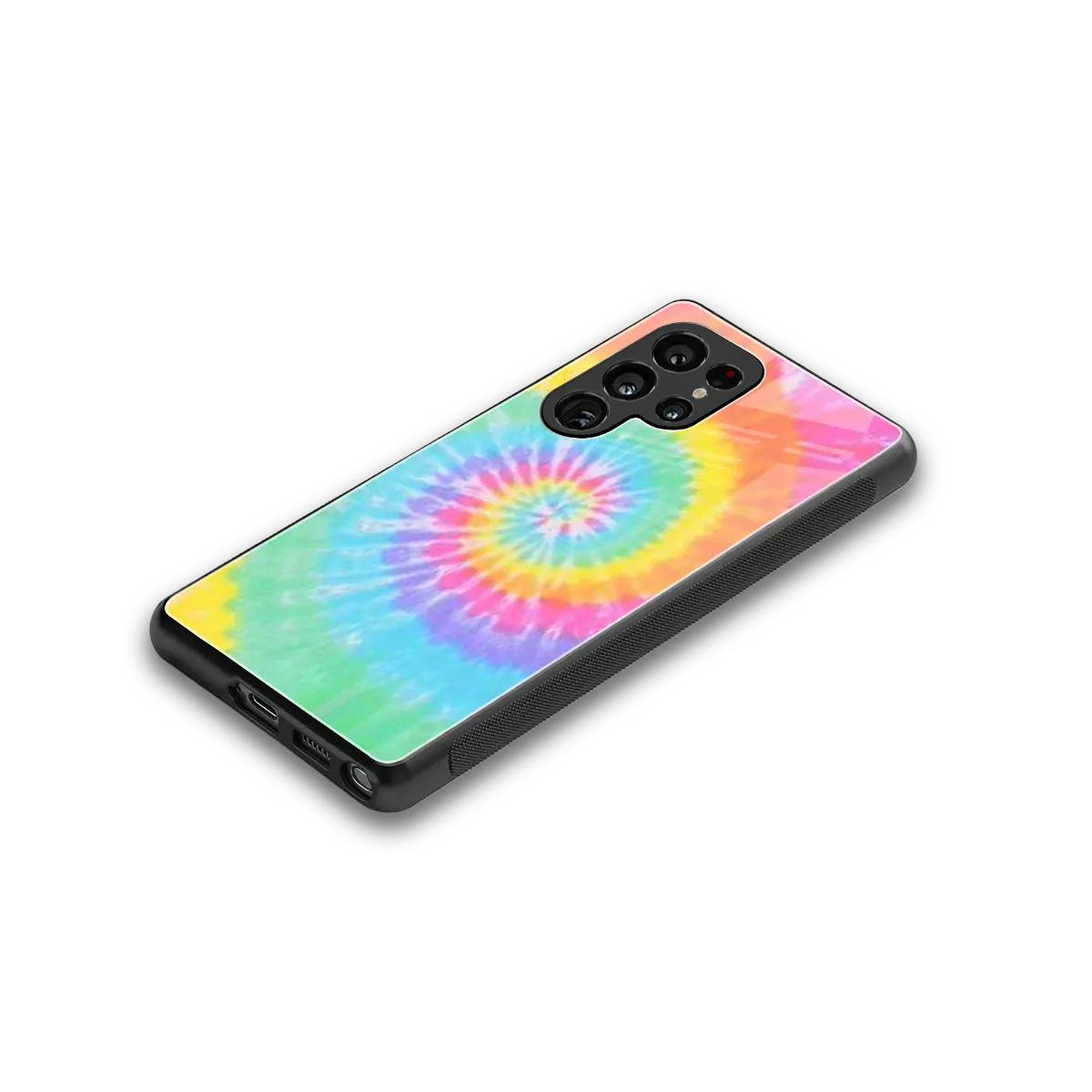 Rainbow stylish phone case for samsung galaxy s25 ultra | glossy glass and slim fit