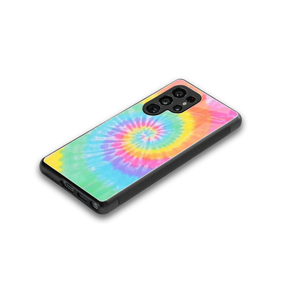 Rainbow stylish phone case for samsung galaxy s25 ultra | glossy glass and slim fit