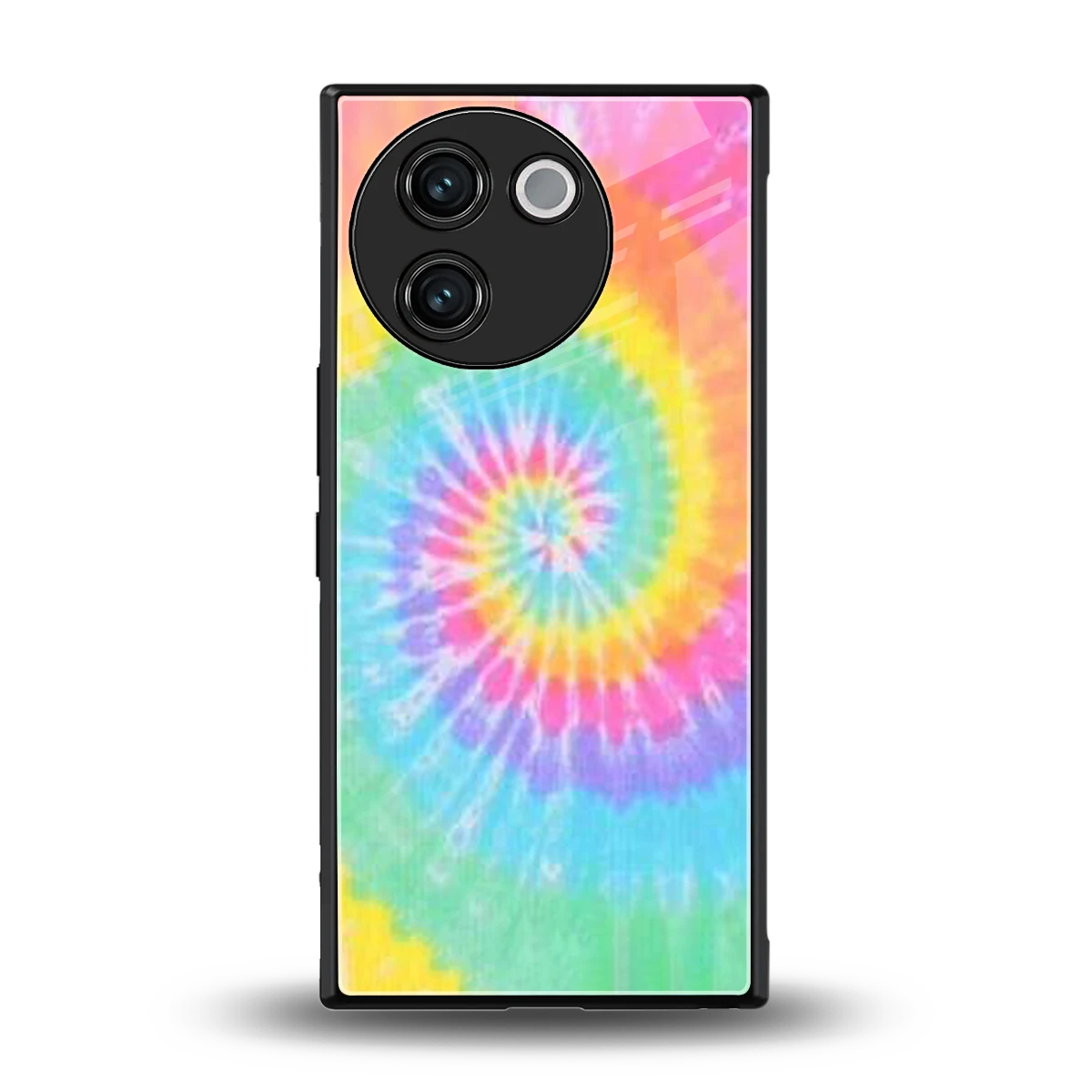Rainbow back phone cover | glass case for vivo v30e