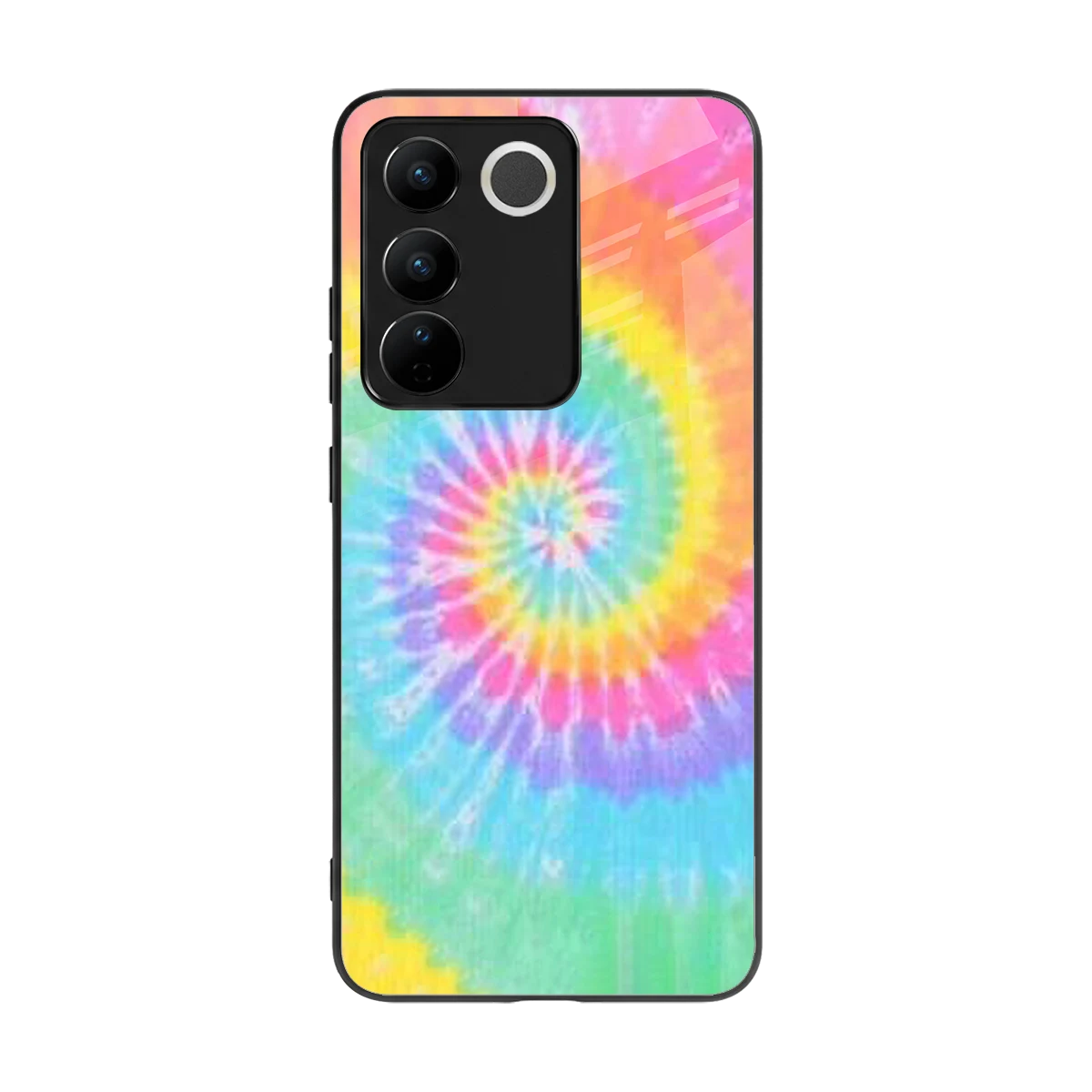 Rainbow back phone cover | glass case for vivo v27 5g