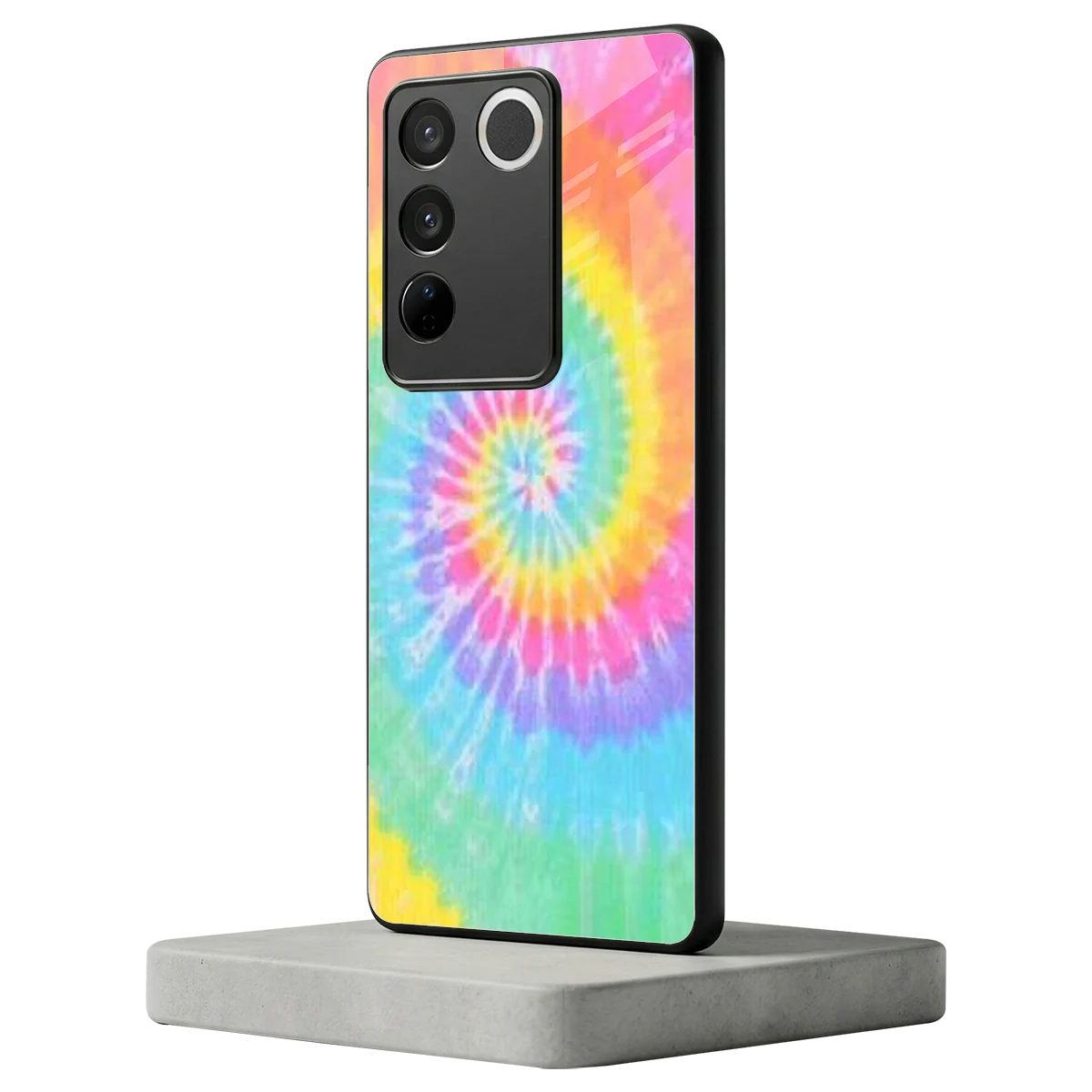 Rainbow vivo v27 5g mobile cover | shockproof glass phone case
