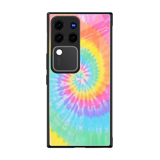 Rainbow back phone cover | glass case forvivo v30 pro