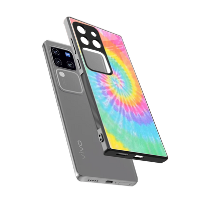 Rainbow sleekvivo v30 pro cover with tempered glass back and TPU edges