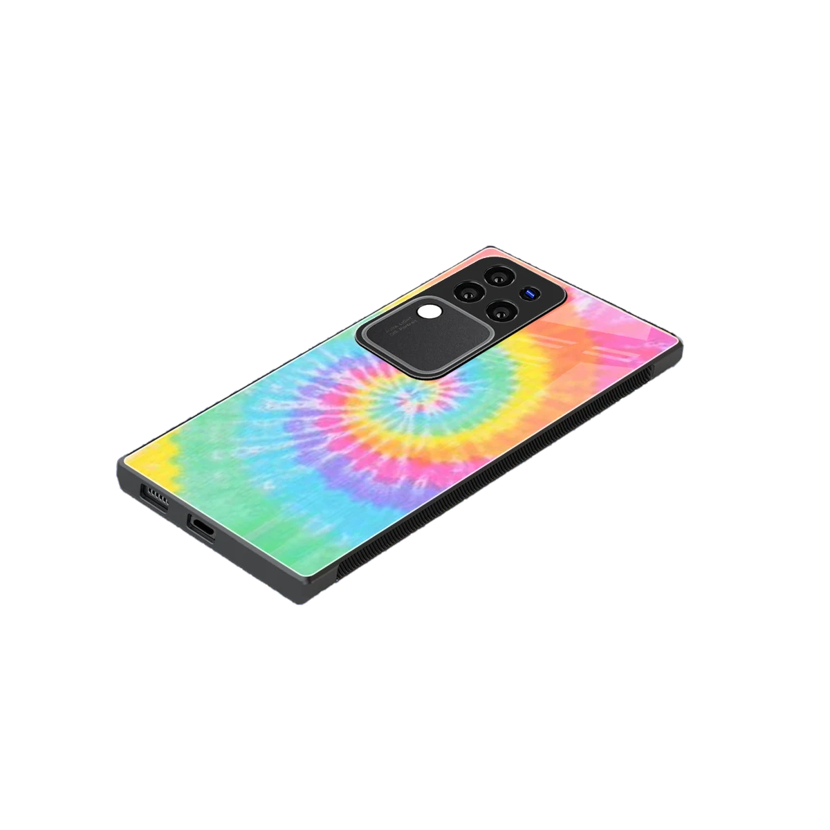 Rainbow stylish phone case forvivo v30 pro | glossy glass and slim fit