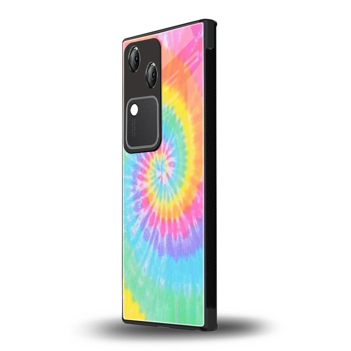 Rainbow vivo v30 mobile cover | shockproof glass phone case