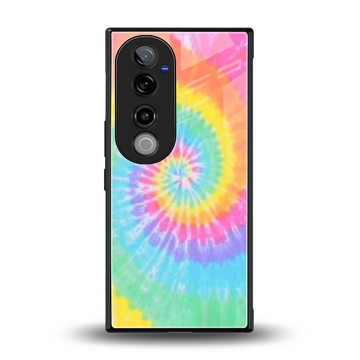 Rainbow back phone cover | glass case for vivo v40 pro