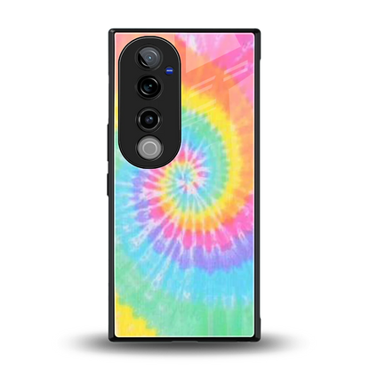 Rainbow back phone cover | glass case for vivo v40 pro