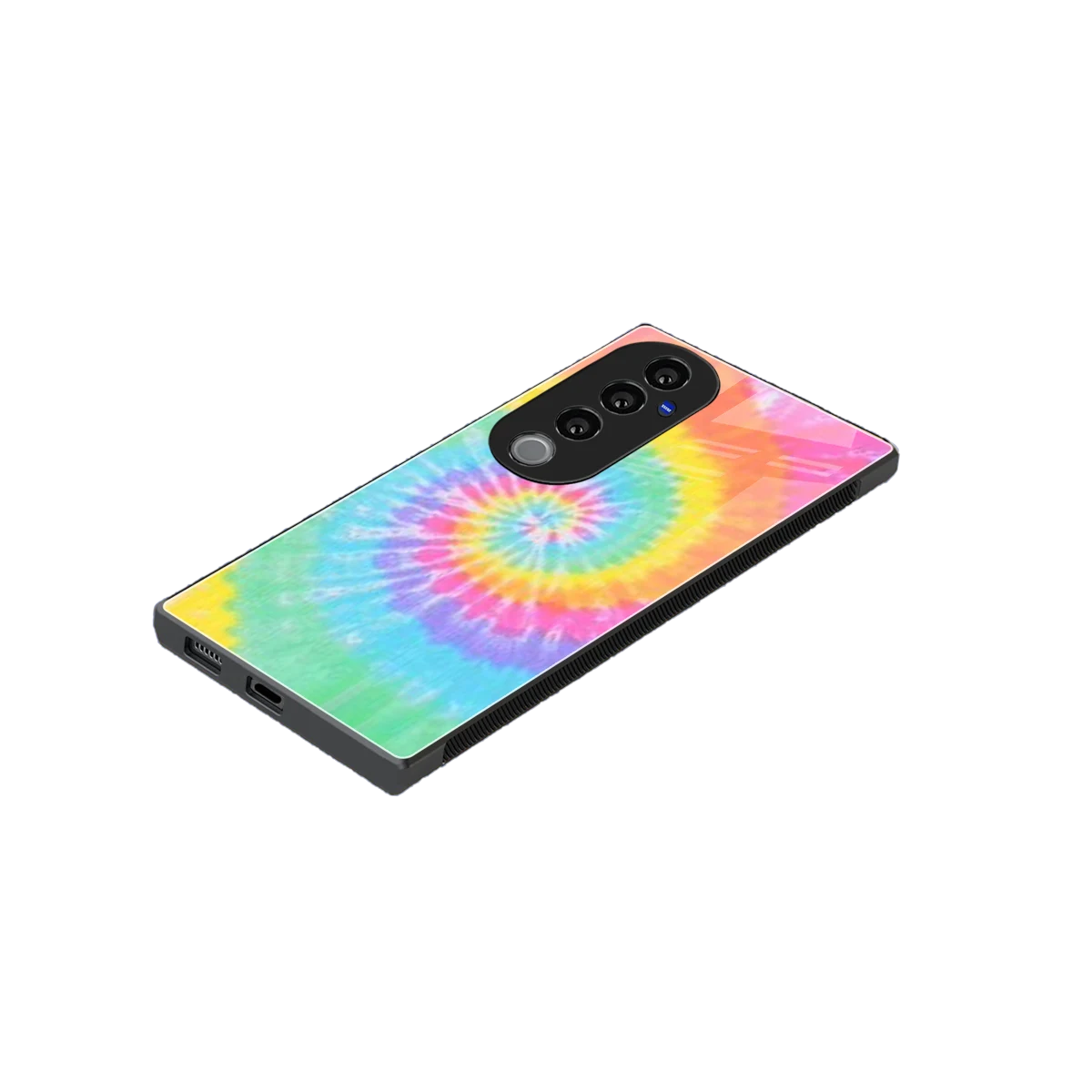 Rainbow stylish phone case for vivo v40 pro | glossy glass and slim fit
