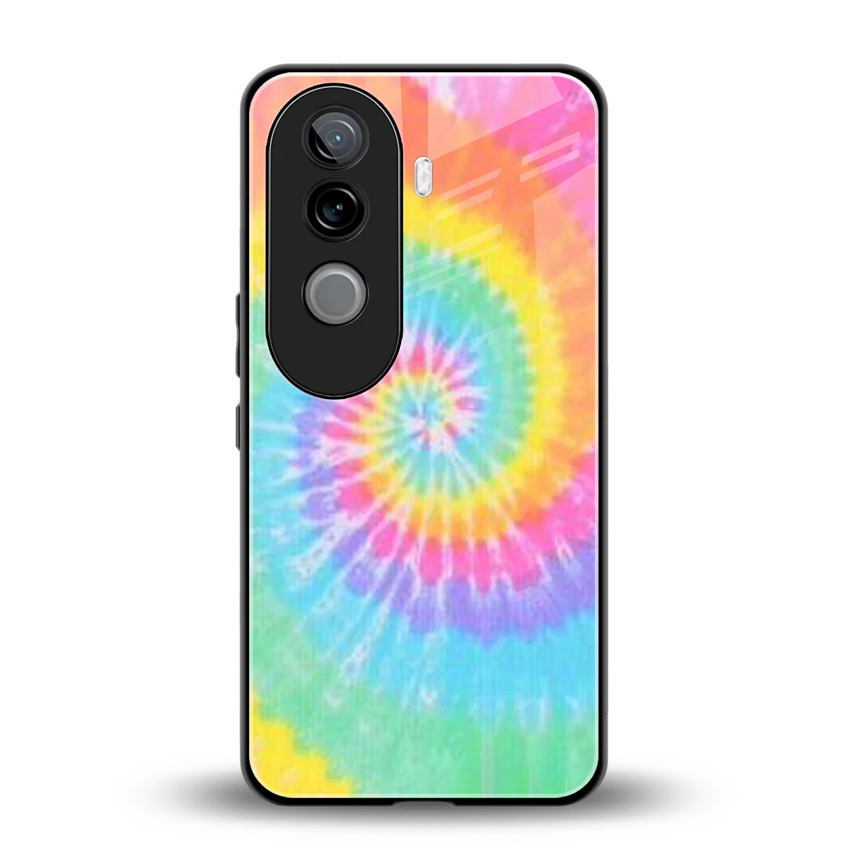 Rainbow back phone cover | glass case for vivo v40e