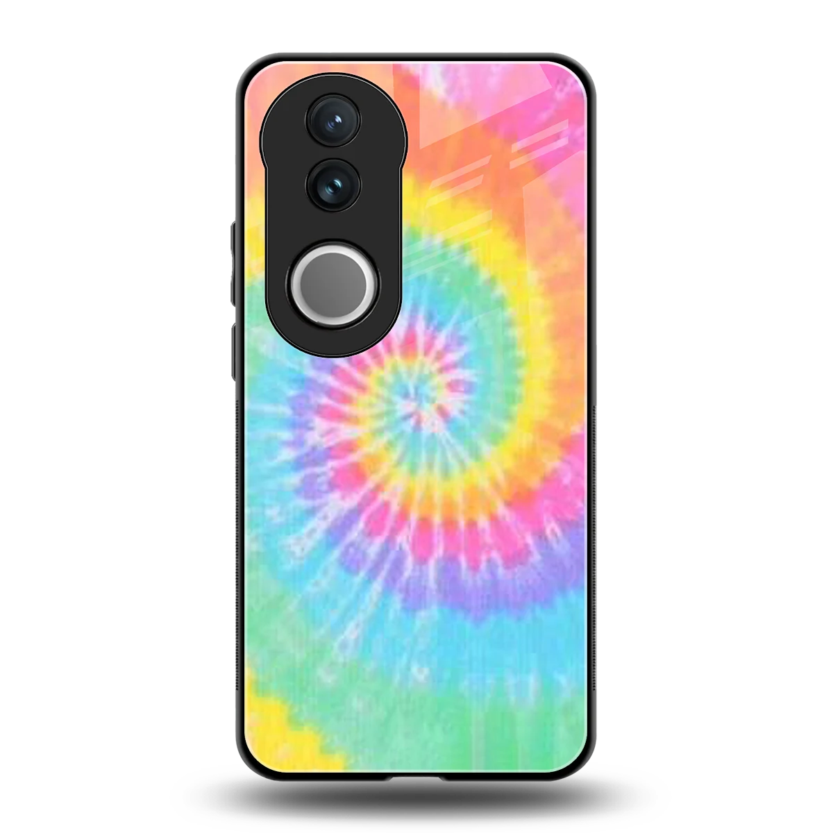 Rainbow back phone cover | glass case for vivo v50