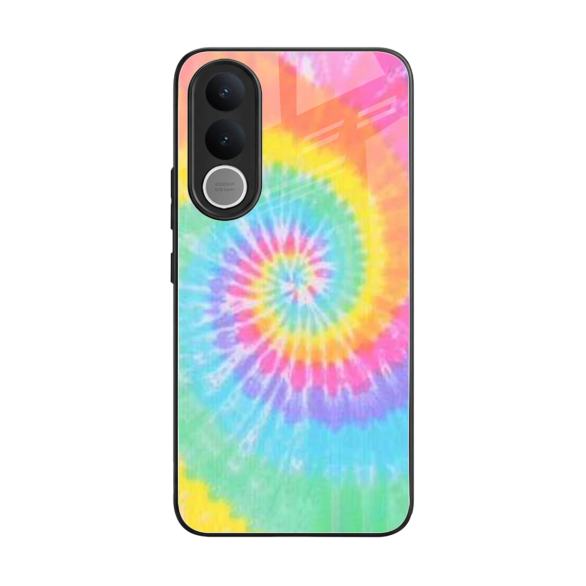 Rainbow back phone cover | glass case for vivo v70 fe
