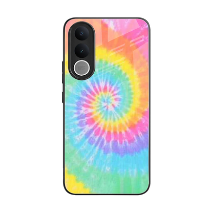 Rainbow back phone cover | glass case for vivo v70 fe