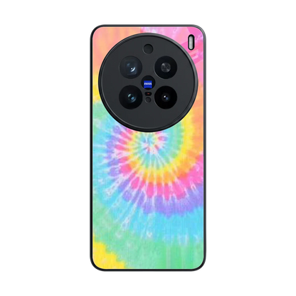 Rainbow back phone cover | glass case for vivo x200 pro