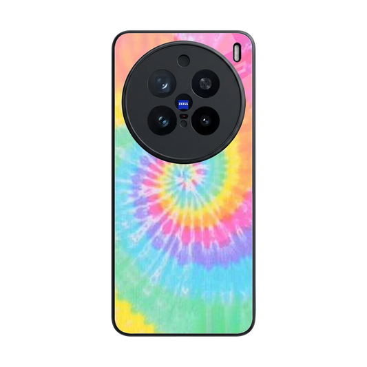 Rainbow back phone cover | glass case for vivo x200 pro