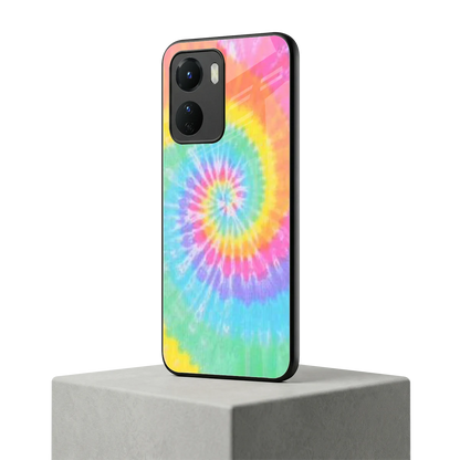 Rainbow vivo y16 mobile cover | shockproof glass phone case