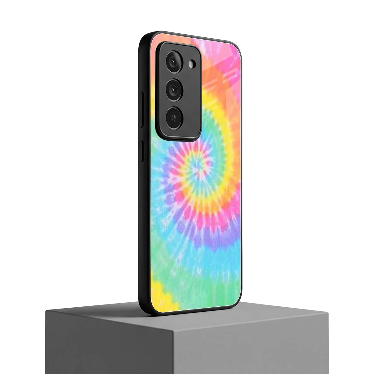 Rainbow redmi 15 5g mobile cover | shockproof glass phone case