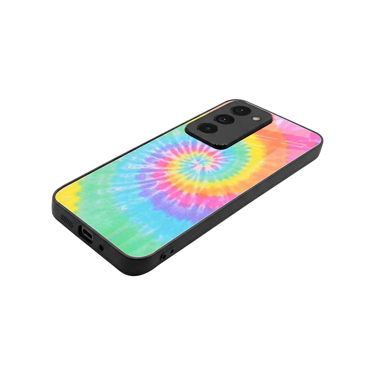 Rainbow stylish phone case for redmi 15 5g | glossy glass and slim fit