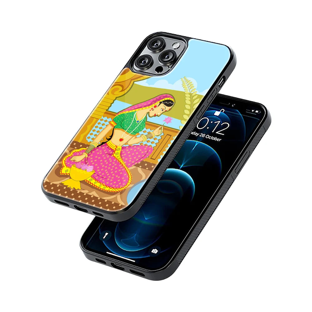 Protective Glass Back Phone Case Compatible with iPhone, Samsung, OnePlus, Pixel & More