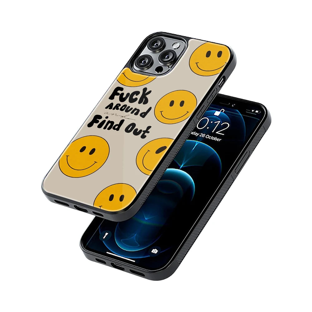Protective Glass Back Phone Case Compatible with iPhone, Samsung, OnePlus, Pixel & More