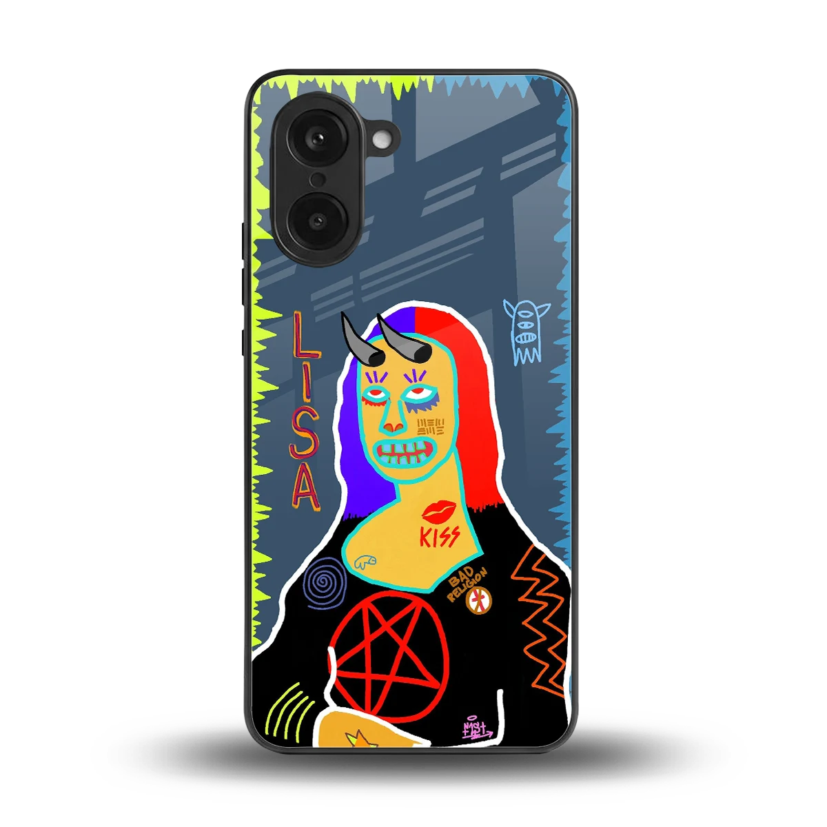 Rebel Lisa back phone cover | glass case for oneplus nord ce5 5g