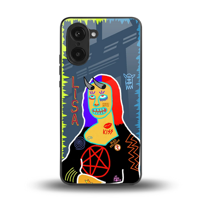Rebel Lisa back phone cover | glass case for oneplus nord ce5 5g