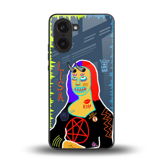 Rebel Lisa back phone cover | glass case for oneplus nord ce5 5g