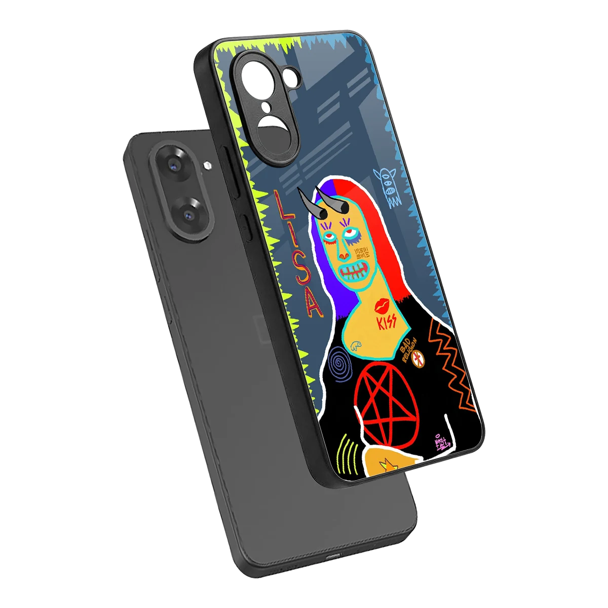 Rebel Lisa sleek oneplus nord ce5 5g cover with tempered glass back and TPU edges