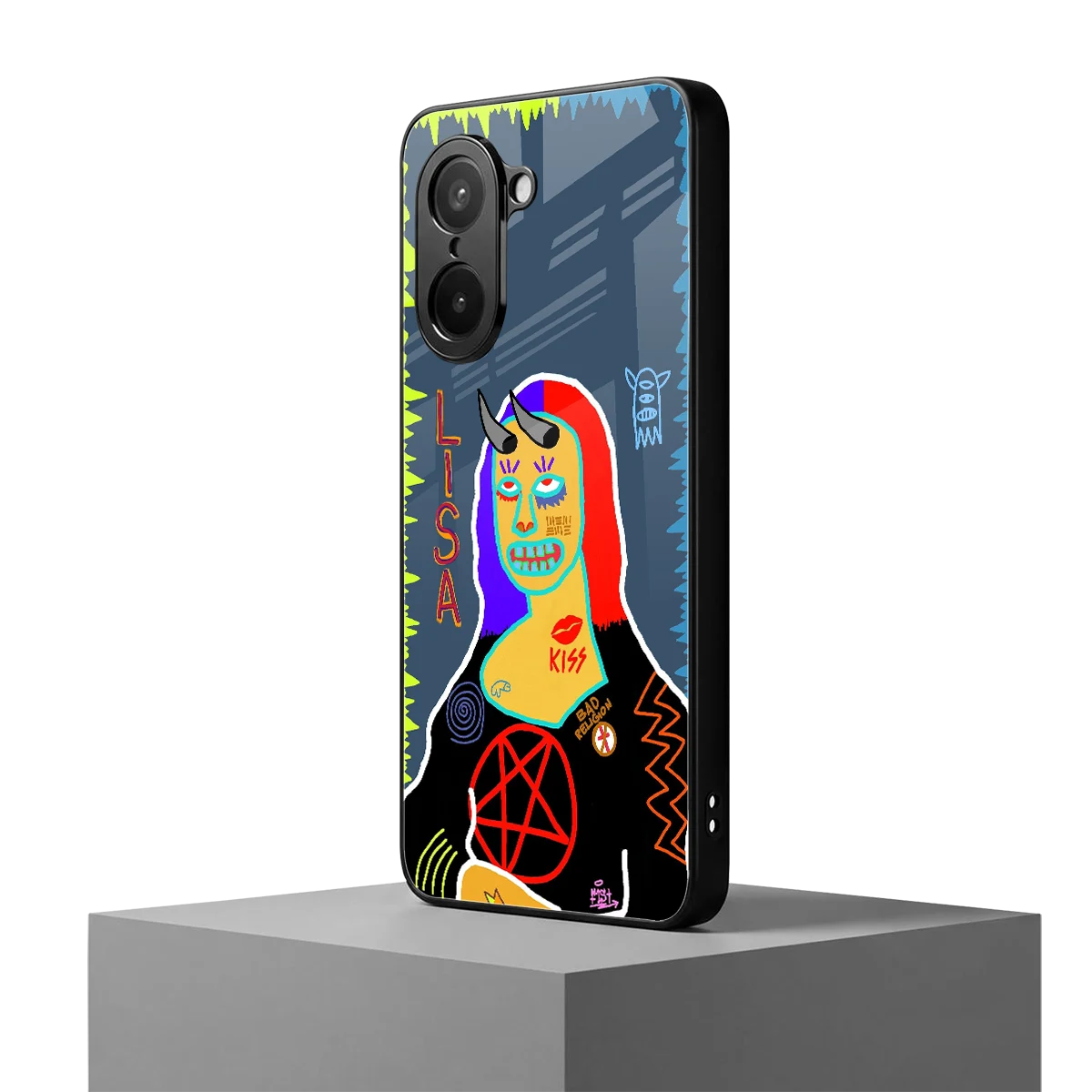 Rebel Lisa oneplus nord ce5 5g mobile cover | shockproof glass phone case