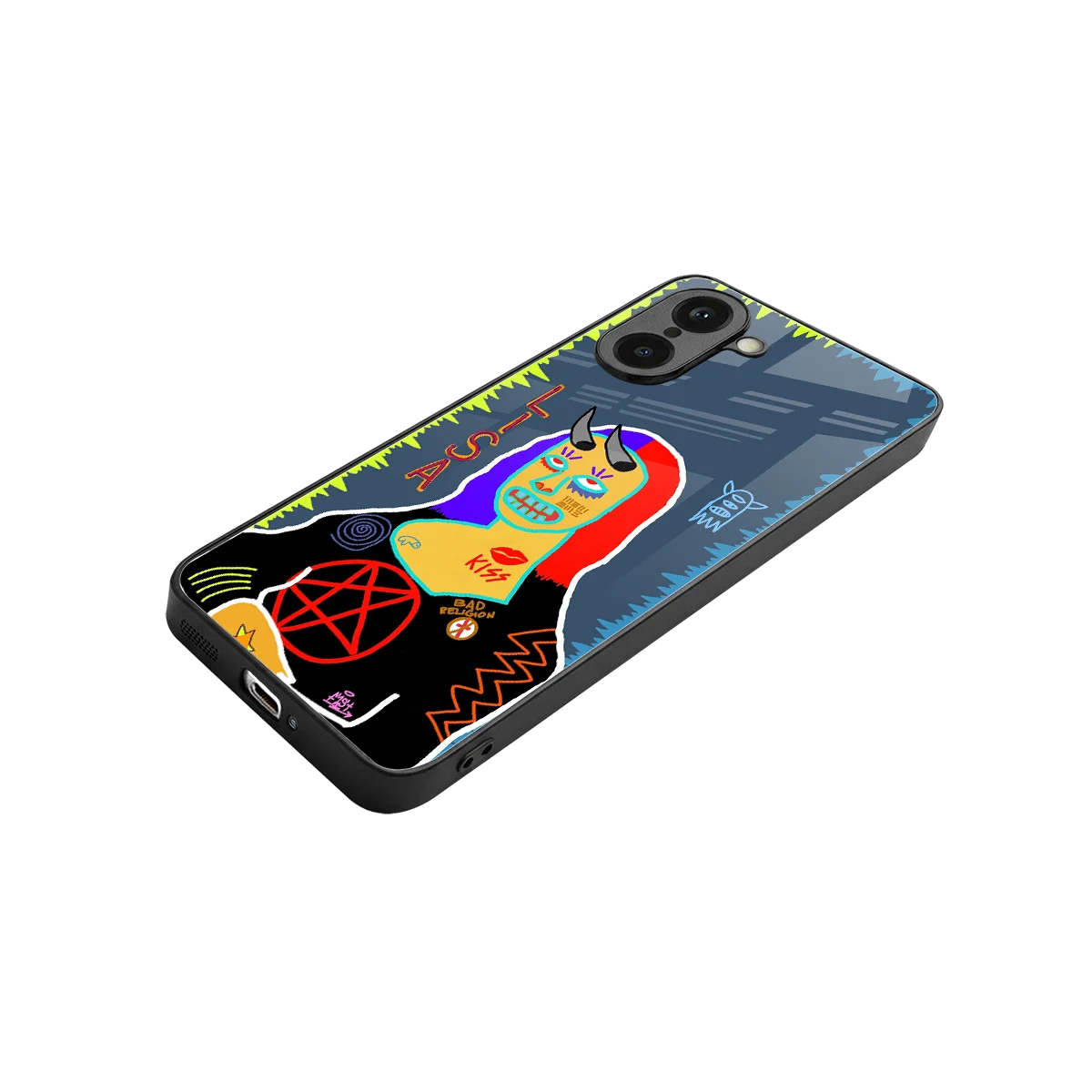 Rebel Lisa stylish phone case for oneplus nord ce5 5g | glossy glass and slim fit